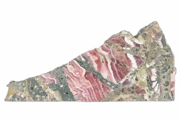 Polished Banded Rhodochrosite Slab - Argentina #264702